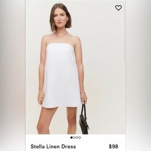 Reformation Stella Linen Dress